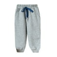 thumbnail image 1 of Toddler Pants 5T Pants Boys 3 Pack Toddler Boy Sweatpants Active Jogger Pants Casual Pull-On Pants Sweat Pants With Pocket Drawstring 6-7 Years Light Gray, 1 of 5