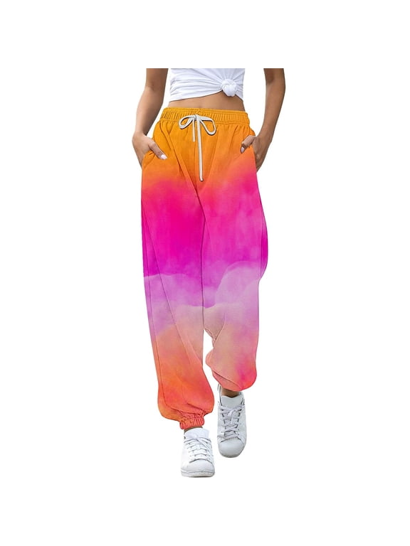 Toddler Pants Children Batik Gradient Drawstring Jogger Pants Sportswear