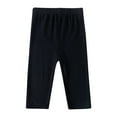 thumbnail image 1 of Toddler Pants Girls Cropped Pants Summer Thin Children's Clothing Leggings for Girls Baby Pants Childrens Cropped Pants New Capris Black 12T, 1 of 6
