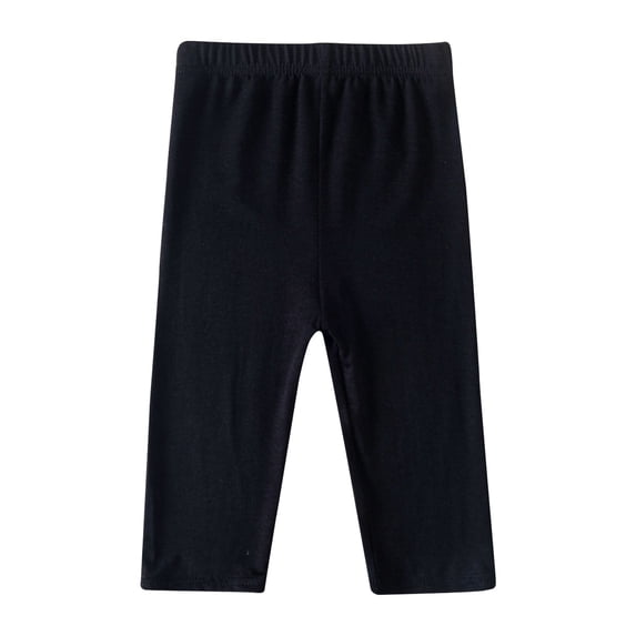 Toddler Pants Girls Cropped Pants Summer Thin Children's Clothing Leggings for Girls Baby Pants Childrens Cropped Pants New Capris Black 12T