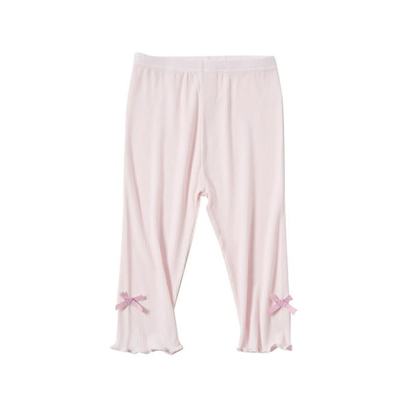 Toddler Pants Girls Summer Thin Model Softy Seventh Bottoming Pant Rose Gold 4-5 Years