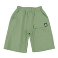thumbnail image 1 of Toddler Pants Kids Girls Boys Activewear Print Pocket Spring Summer Shorts Ruffle Boy Shorts Green 4 Years-5 Years, 1 of 4