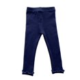 thumbnail image 1 of Toddler Pants Kids Simple Fashion Soild Soft Wavy Edge Dance Leggings Trousers Trousers Navy 6 Months-12 Months, 1 of 6