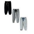thumbnail image 1 of Toddler Pants Toddler Joggers 3T Toddler Boy Sweatpants Kids Sport Jogger Cotton Casual Active Playwear Sweats Pants 3-Pack 12-18 Months COLOR -1, 1 of 5