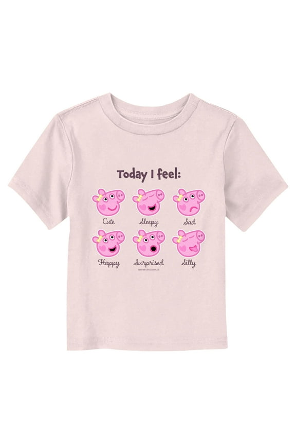 Toddler Peppa Pig Evie Today Emotions T Shirt