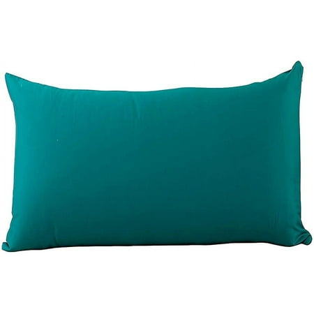 Toddler Pillow Cases Set of Two 14''x 20'' Teal Blue 600 Thread Count 100% Natural Cotton