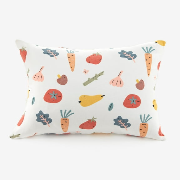 Toddler Pillow Soft Breathable with Jessey Cotton Pillowcase for Sleeping,Machine Washable,13" x 18",1 Pack