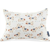 Toddler Pillow Soft Breathable with Jessey Cotton Pillowcase for Sleeping,Machine Washable,13" x 18",1 Pack