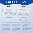 thumbnail image 1 of Toddler Pillow with , Breathable Ergonomic Kids Pillow for Boys Girls Aged 3-8,  Washable Blue Height 2, 1 of 8