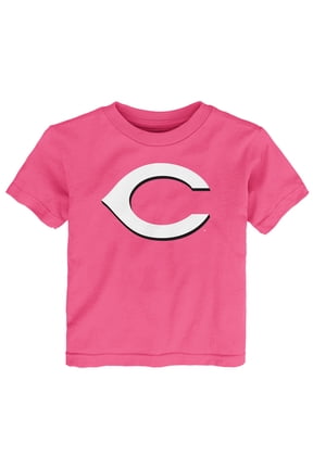 Toddler  Pink Cincinnati Reds Primary Logo T-Shirt