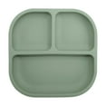 thumbnail image 1 of Baby Plates with Suction Silicone Divided Plates for Toddlers 3 Compartment Non Self Feeding Dishwasher Microwave Safe BPA Free Kids Plates for High Chairs Tables Travel 7.36x7.09 Inches, 1 of 6
