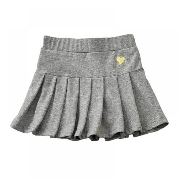 Toddler Pleated Skirt Girls School Unifoš«m Elastic Waist Skort Shorts Kids Girl Cute Tennis Mini Scooter Skirts