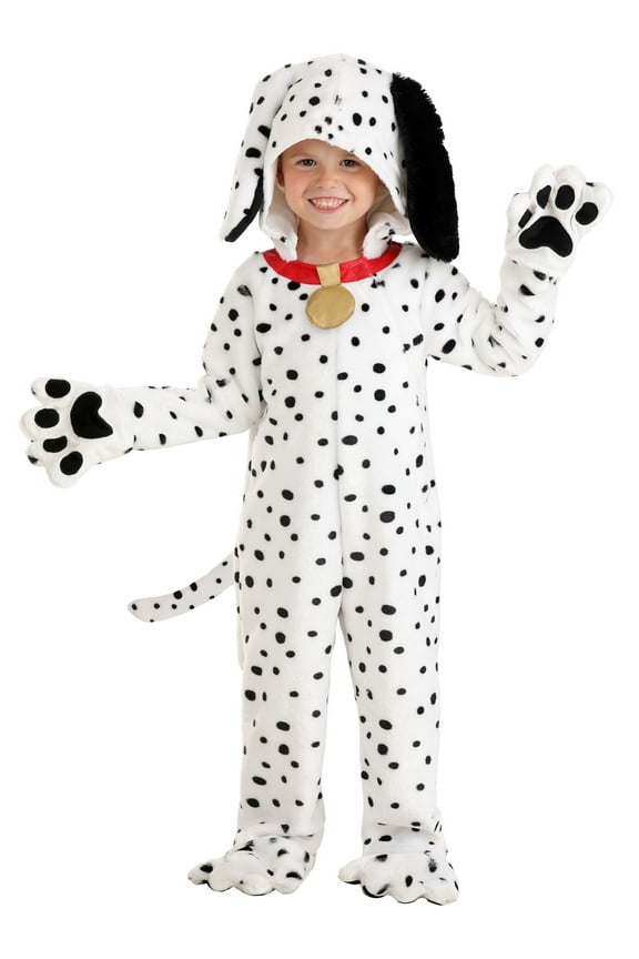 Toddler Plush Dalmatian Puppy Jumpsuit