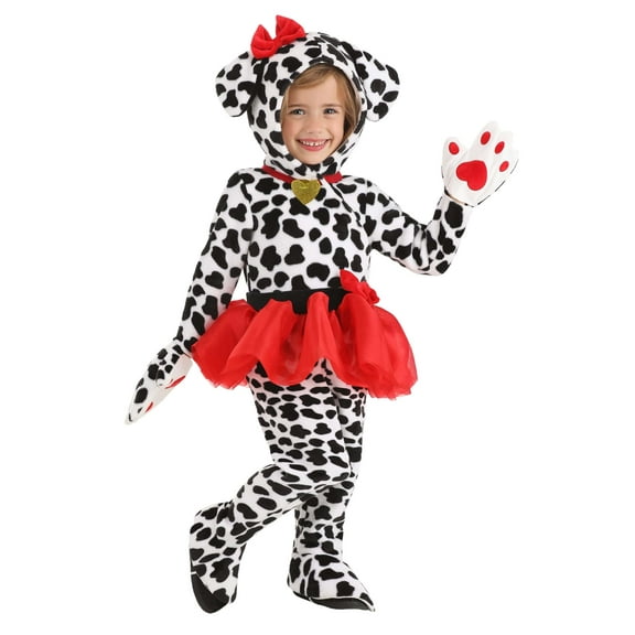 Toddler Plush Dalmatian Tutu Costume