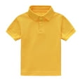 thumbnail image 1 of Toddler Polo Shirt Short Sleeve Boys Yellow Shirt Boys Shirt for Toddler Boys 12-18 Months, 1 of 4