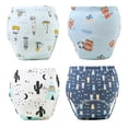 thumbnail image 1 of Toddler Potty Training Pants 4 Pack - 100% Cotton Soft Absorbent Underwear for Boys & Girls, Leak-Proof Washable with Cartoon Characters (Sizes 2T/3T/4T), 1 of 7