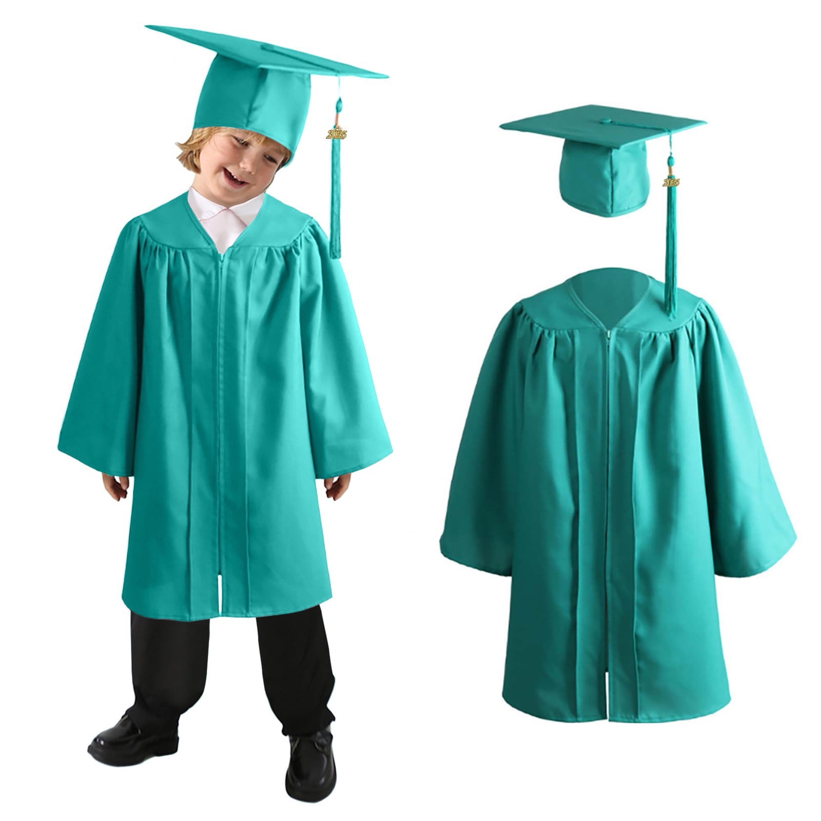 Toddler Preschool Graduation Cap and Gown Graduation Green Cap and Gown ...