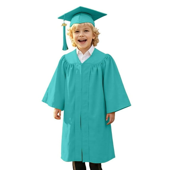 Toddler Preschool Graduation Cap and Gown Graduation Green Cap and Gown for Kids Kids Ceremony Party Gift