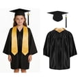 thumbnail image 1 of Toddler Preschool Graduation Cap and Gown Set Black Cap and Gown Graduation Graduation Celebration Dress Outfit 2-3 Years, 1 of 9