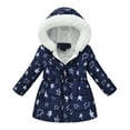thumbnail image 1 of Toddler Puffer Coat Kids Winter Coat with Pocket Zip up Winter Hoodies Coat Long Sleeve Windproof Thick Warm Snow Hoodie Outwear for Teen 2-3 Years, 1 of 7