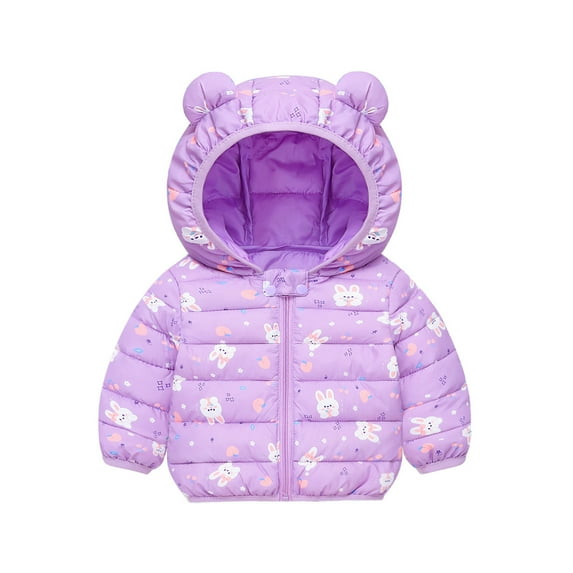 Toddler Puffer Coat Winter Coat Bear Ears Hooded Jacket Windproof Down Jacket for Kids Baby Child Winter Coat Baby Boy Clothes 6-12 Months