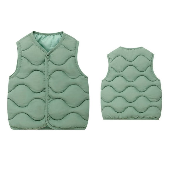 Toddler Puffer Down Vest Toddler Winter Vest Lightweight Water-Resistant Button Down Sleeveless Jacket Baby Winter Jacket 2-3 Years
