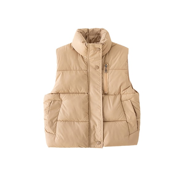 Toddler Puffer Vest Boys Winter Vest Light Weight Down Vest with Zip Up Puffer Jacket Sleeveless Baby Girl Jacket 2-3 Years