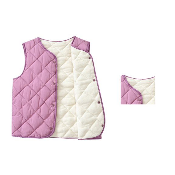 Toddler Puffer Vest Cotton Girls' Outerwear Vests Boys' Outerwear Vests Size 2-3 Years Girls Clothes