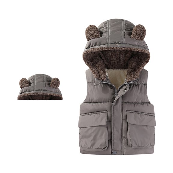 Toddler Puffer Vest Girls' Outerwear Jackets & Coats Winter Vest Girls Size 12-24 Months Clothes