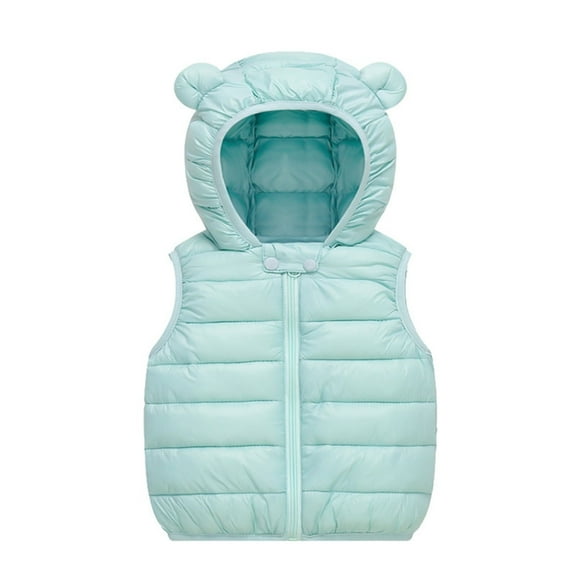 Toddler Puffer Vest Boys Winter Vest Hooded Jacket Sleeveless Lightweight Jacket Outerwear Vests for Boys 16-17 Years