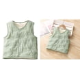 thumbnail image 1 of Toddler Puffer Vest Toddler Girls Winter Vest Lightweight Water-Resistant Button Down Windproof Down Jacket Sleeveless Baby Boy Jacket 18-24 Months, 1 of 4