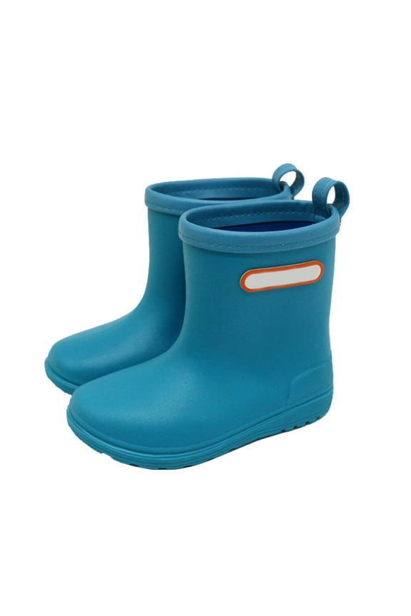 Toddler Rain Boots Baby Kids Easy On Boots Lightweight Rainy Day Wear Solid Color Shoes 18 Months-24 Months