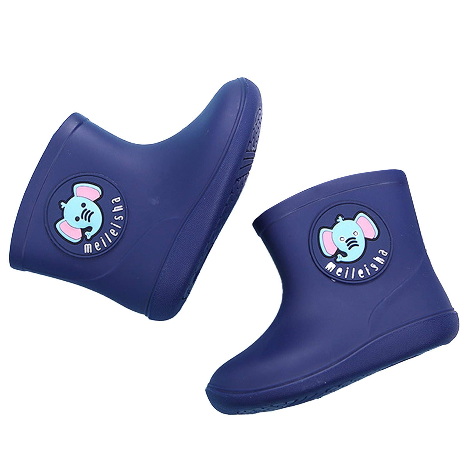 Toddler Rain Boots Baby Rain Boots Short Rain Boots for Toddler Easy-on ...
