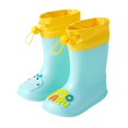 thumbnail image 1 of Toddler Rain Boots Kids Cute Cartoon Dinosaur Print Non Slip Rainboots Kids Water Shoes C 18 Months-24 Months, 1 of 5