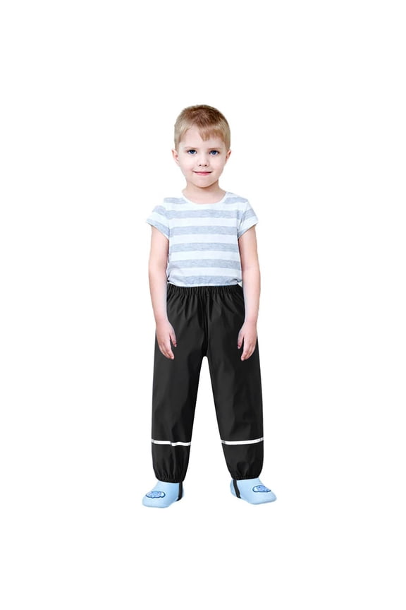 Kids Rain Pants For Girls Boys Proof Waterproof Pants Puddle-Dry Rain Pants For Toddlers Lightweight Hiking Camping Hunting Fishing Pants For Kids