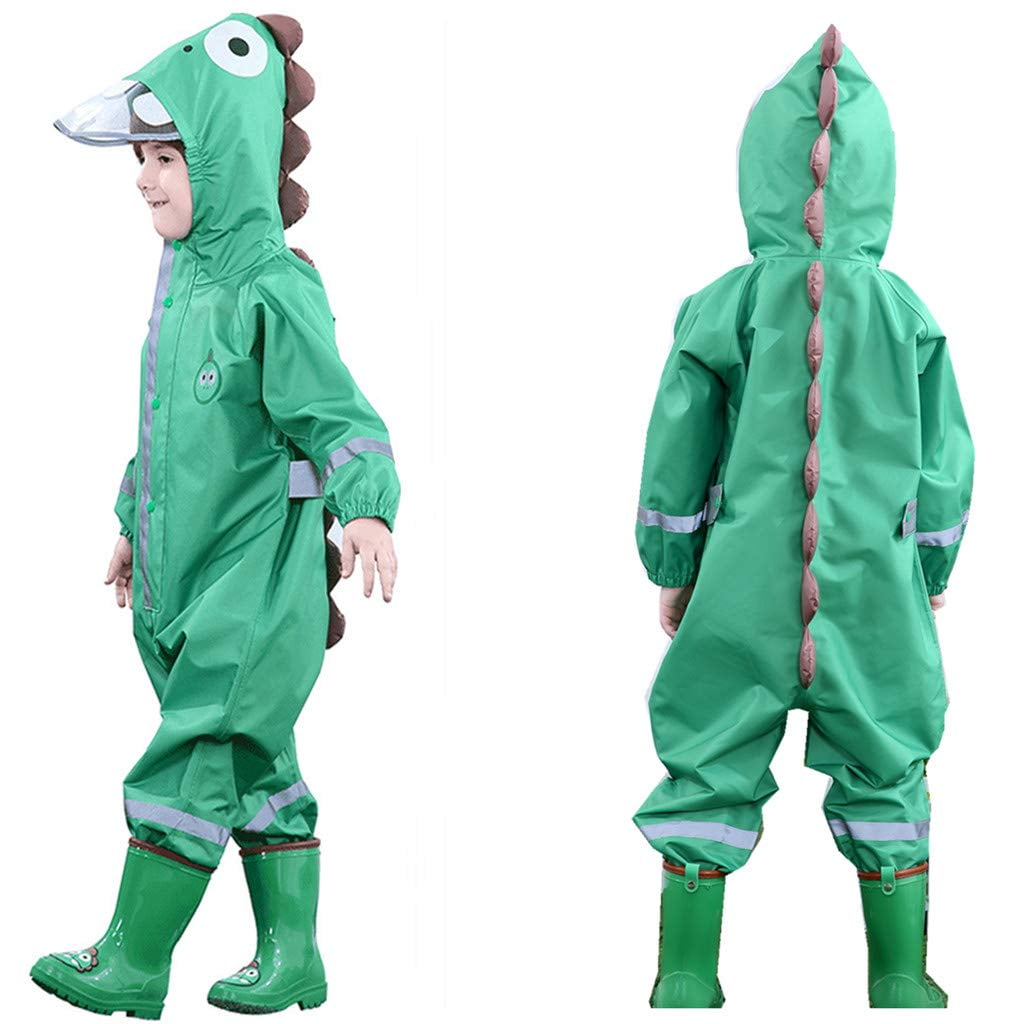 Toddler Rain Suit Baby Rain Suit with Hood Waterproof Coverall One