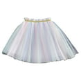 thumbnail image 1 of Toddler Rainbow Tulle Skirt Girls Sequin Glitter Elastic High Waisted Skirt Cute Party Casual Little Girl's Clothes, Pink, 3 Years, 1 of 7