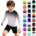 thumbnail image 1 of Toddler Rash Guard for Boys Long Sleeve Sun Protection Boys Athletic Shirts Quick Dry Shirt Boys Tops 3-4 Years, 1 of 4