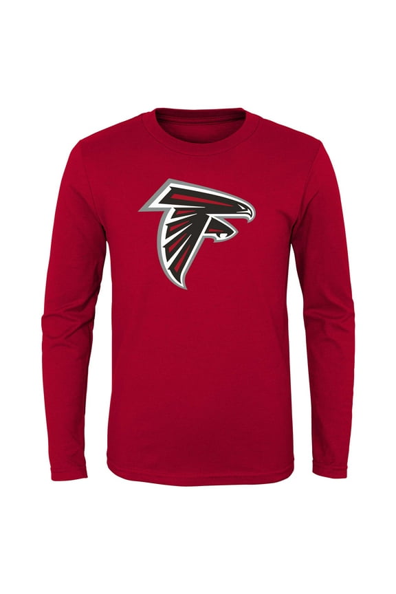 Toddler Red Atlanta Falcons Primary Logo Long Sleeve T-Shirt