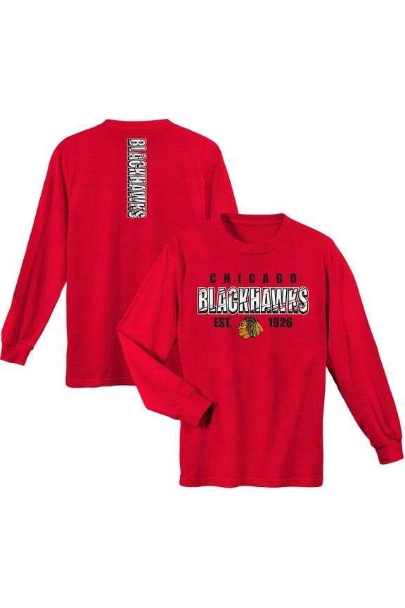 Toddler Red Chicago Blackhawks Team Long Sleeve T-Shirt