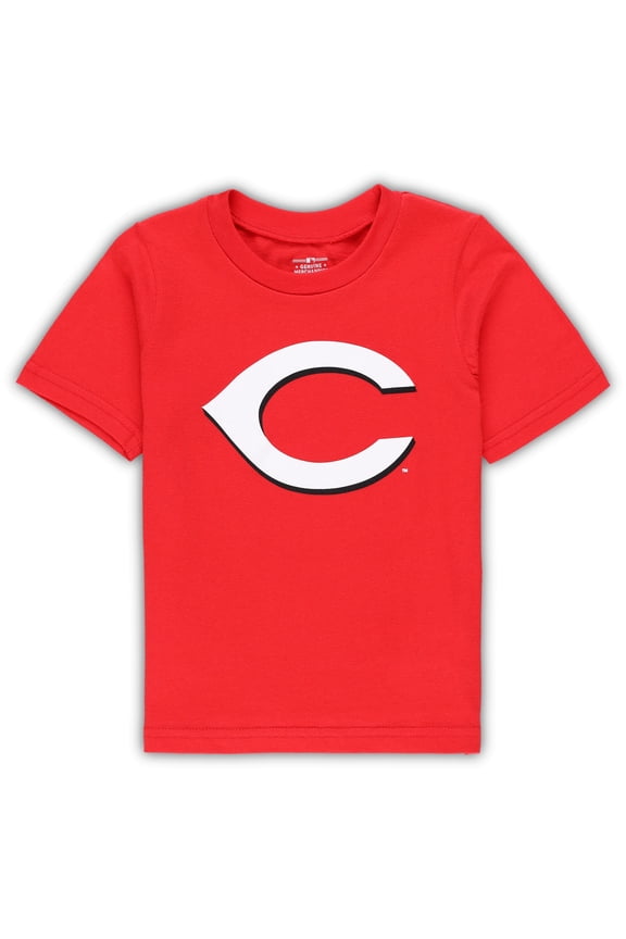 Toddler Red Cincinnati Reds Team Crew Primary Logo T-Shirt