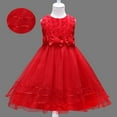 thumbnail image 1 of Toddler Red Dress for Girls Ruffle Sleeveless Kids Formal Dresses for Girls Puffy Dress Hallowmas Dresses for Girls 18-24 M, 1 of 9