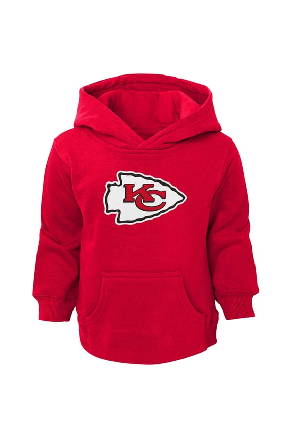 Toddler Red Kansas City Chiefs Logo Pullover Hoodie