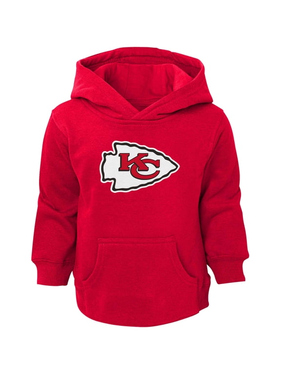 Toddler Red Kansas City Chiefs Logo Pullover Hoodie