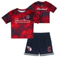 thumbnail image 1 of Toddler Red/Navy Cleveland Guardians Pinch Hitter Infielder T-Shirt & Shorts Set, 1 of 5