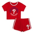 thumbnail image 1 of Toddler  Red Philadelphia Phillies Double Run T-Shirt & Shorts Set, 1 of 5