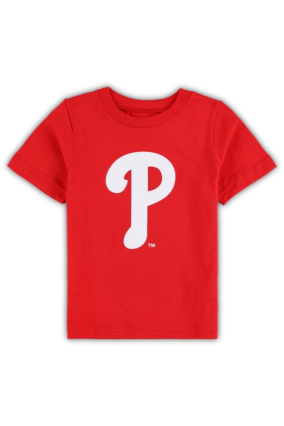 Toddler Red Philadelphia Phillies Team Crew Primary Logo T-Shirt