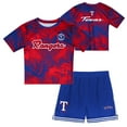 thumbnail image 1 of Toddler Red/Royal Texas Rangers Pinch Hitter Infielder T-Shirt & Shorts Set, 1 of 5