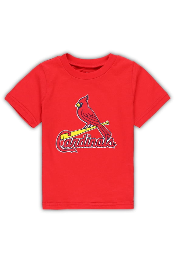 Toddler Red St. Louis Cardinals Team Crew Primary Logo T-Shirt