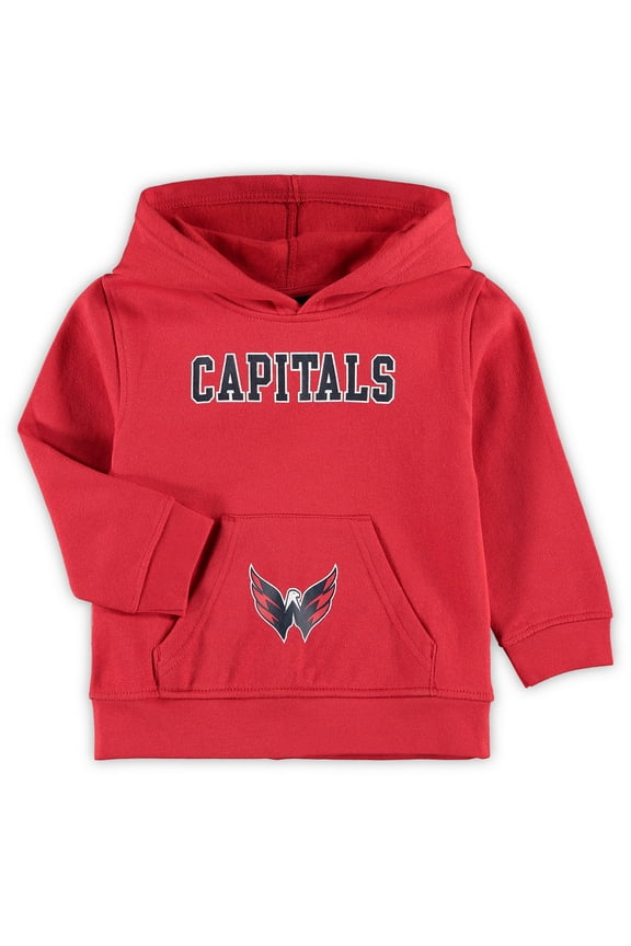 Toddler Red Washington Capitals Team Primary Pullover Hoodie